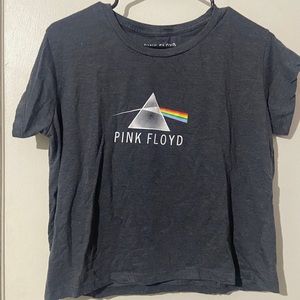 Women’s fit Gray crop top shirt, Pink Floyd band size XL new condition